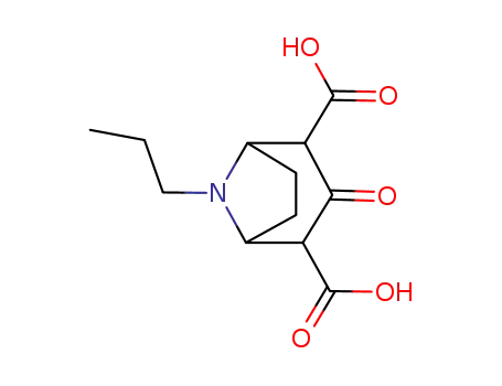 3-oxo-8-propyl-8-aza-bicyclo[3.2.1]octane-2,4-dicarboxylic acid