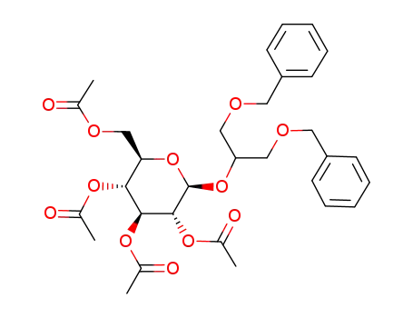 1,3-di-O-benzyl-2-O-(2,3,4,6-tetra-O-acetyl-β-D-glucopyranosyl)-sn-glycerol