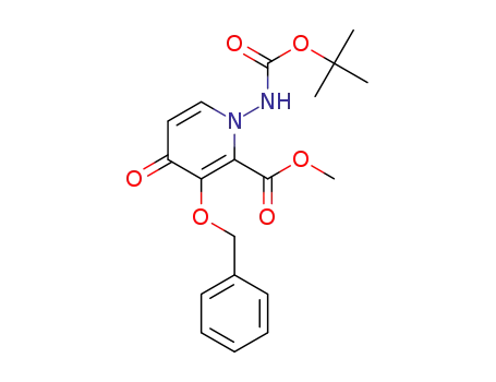 methyl 1-((tert-butoxycarbonyl)amino)-3-(benzyloxy)-4-oxo-1,4-dihydropyridine-2-carboxylic acid